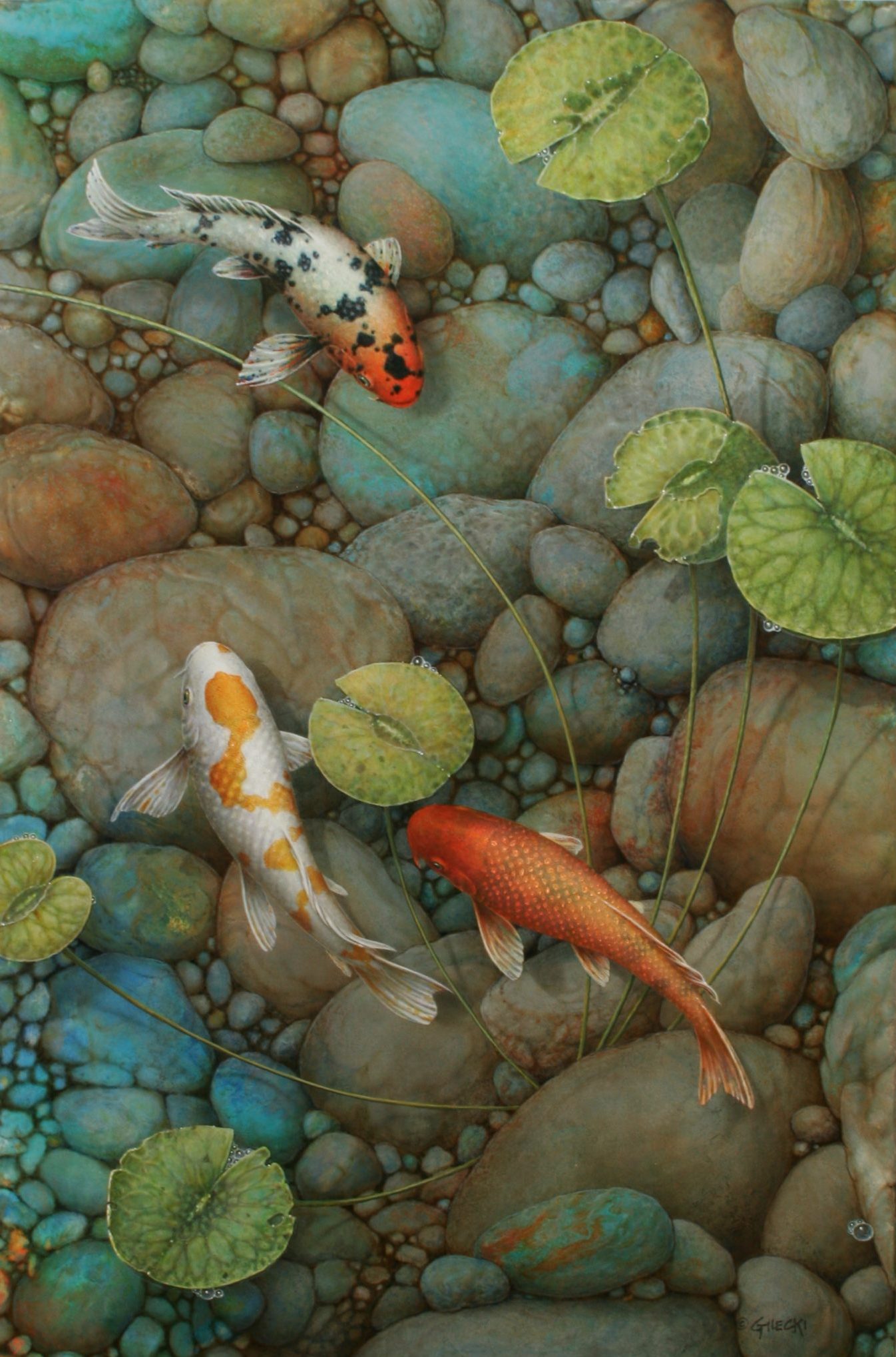 koi fish painting